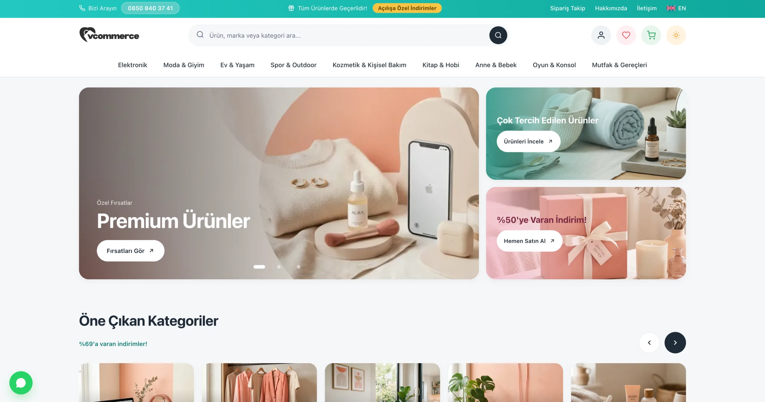 vCommerce Modüler E-Ticaret Yazılımı